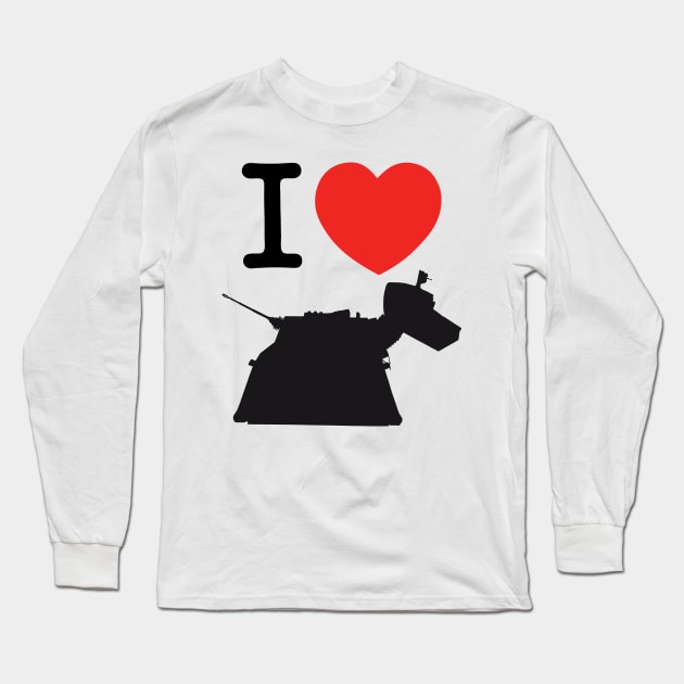 I ♥︎ K-9 Long Sleeve T-Shirt by andrew_kelly_uk@yahoo.co.uk